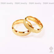 D&M Jewelry Gold Stainless Steel Plain Ring (Brand: D&M)
