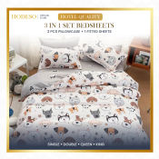 Hodeso Cute Bear 3 in 1 Bedsheet Set
