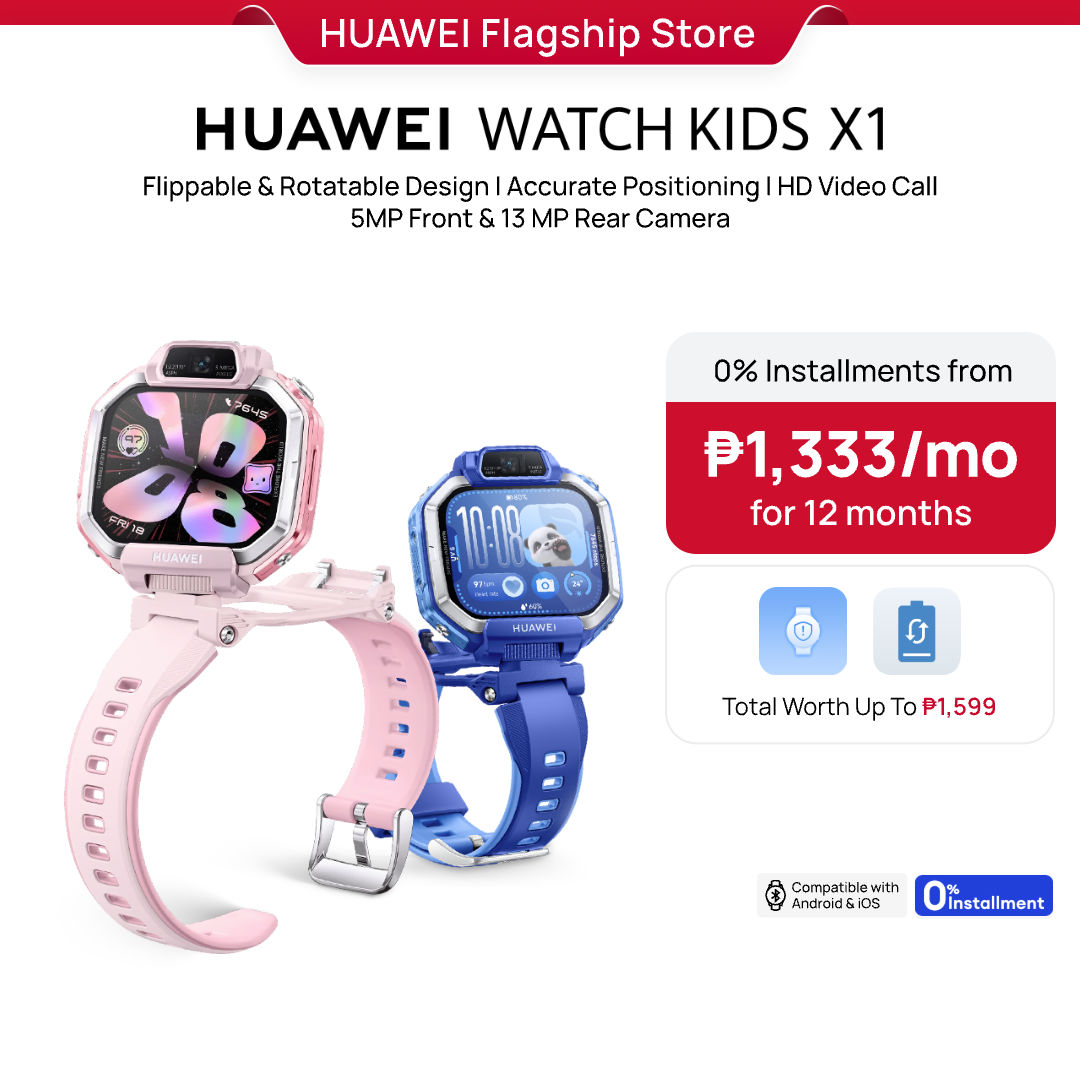 HUAWEI WATCH KIDS X1 l Watch Phone l Accurate Positioning l HD Video Calls l 5MP Front & 13 MP Rear Camera l Shake to Add Friends l Health Assistant l 32GB Storage