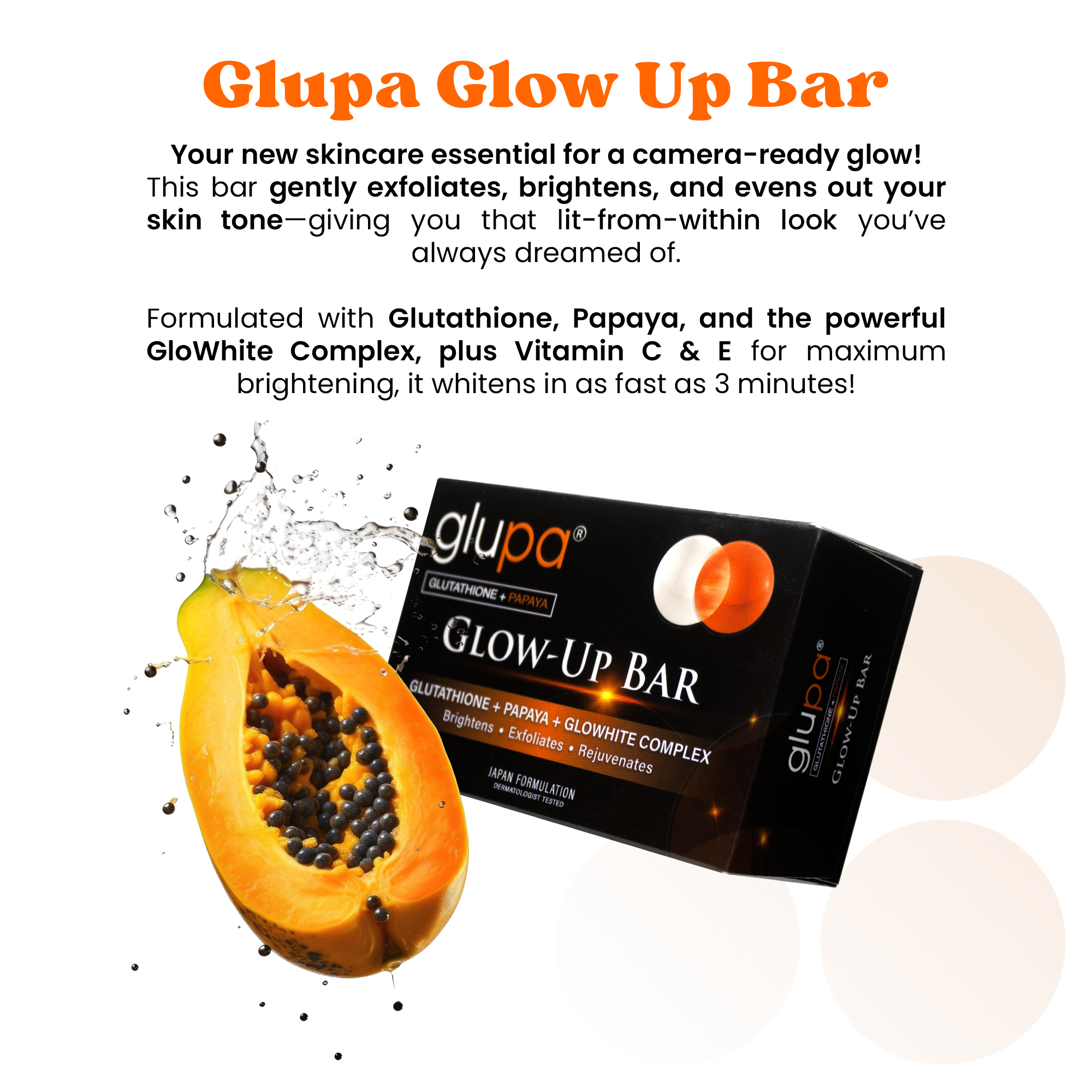 glupa glutathione papaya soap review The that lightens skin tone in 3 minutes, Effectively cleans, whitens and protects your skin without drying., #glupa #glupagandanangpaganda #skintok #skincare The Ultimate Glupa Skin Whitening