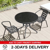 Outdoor Folding Table and Chair Set for Balcony - Simple Leisure