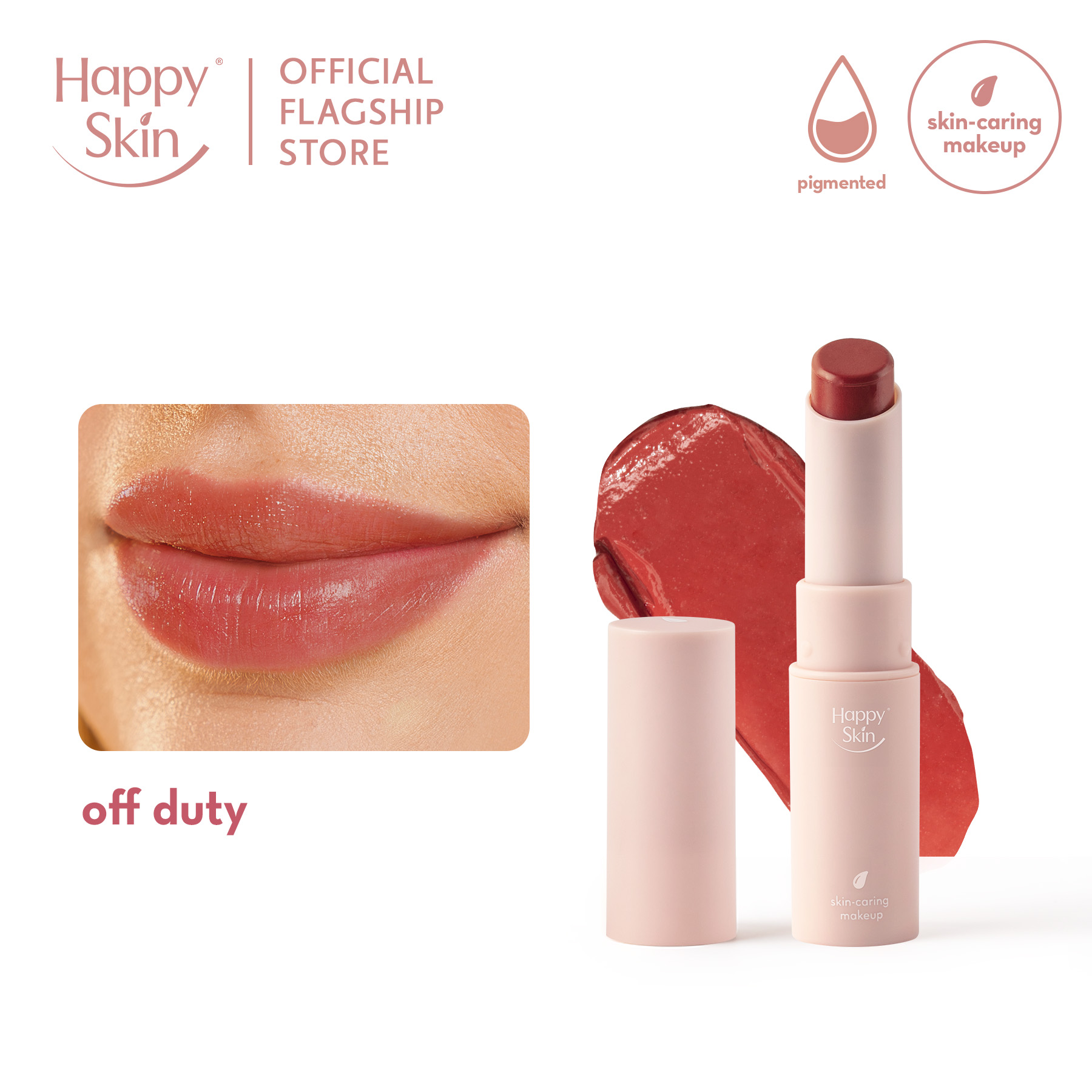 Discount on Happy Skin  shoes - SKU: Happy Skin Lip Slip in Off Duty [Weightless Balmy Lip Tint]