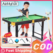 Adjustable Folding Billiard Table for Kids & Adults - 47"