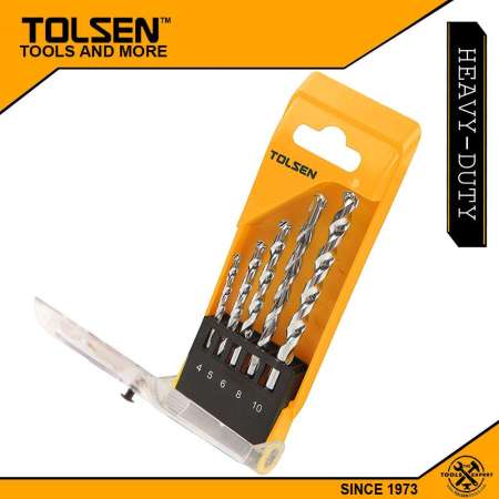 Tolsen 5pcs Masonry Drill Bits Set  75459