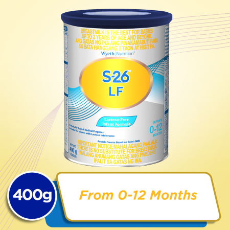 Wyeth S-26 LF Lactose-Free Infant Formula 0-12 months 400g