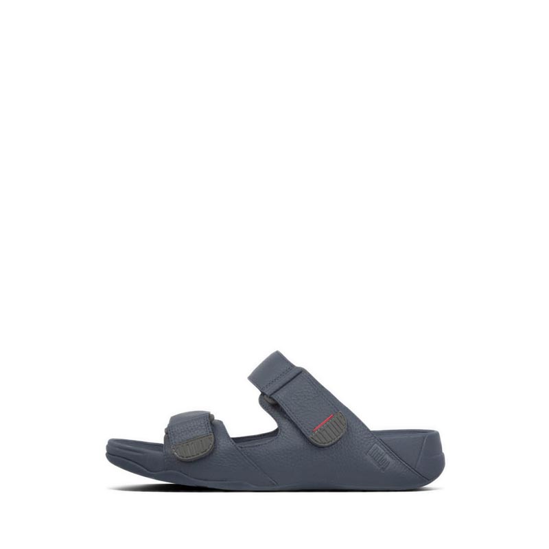 Discount on Fitflop  shoes - SKU: Fitflop Gogh Moc Slide In Leather L05-399 Mensandals- Navy