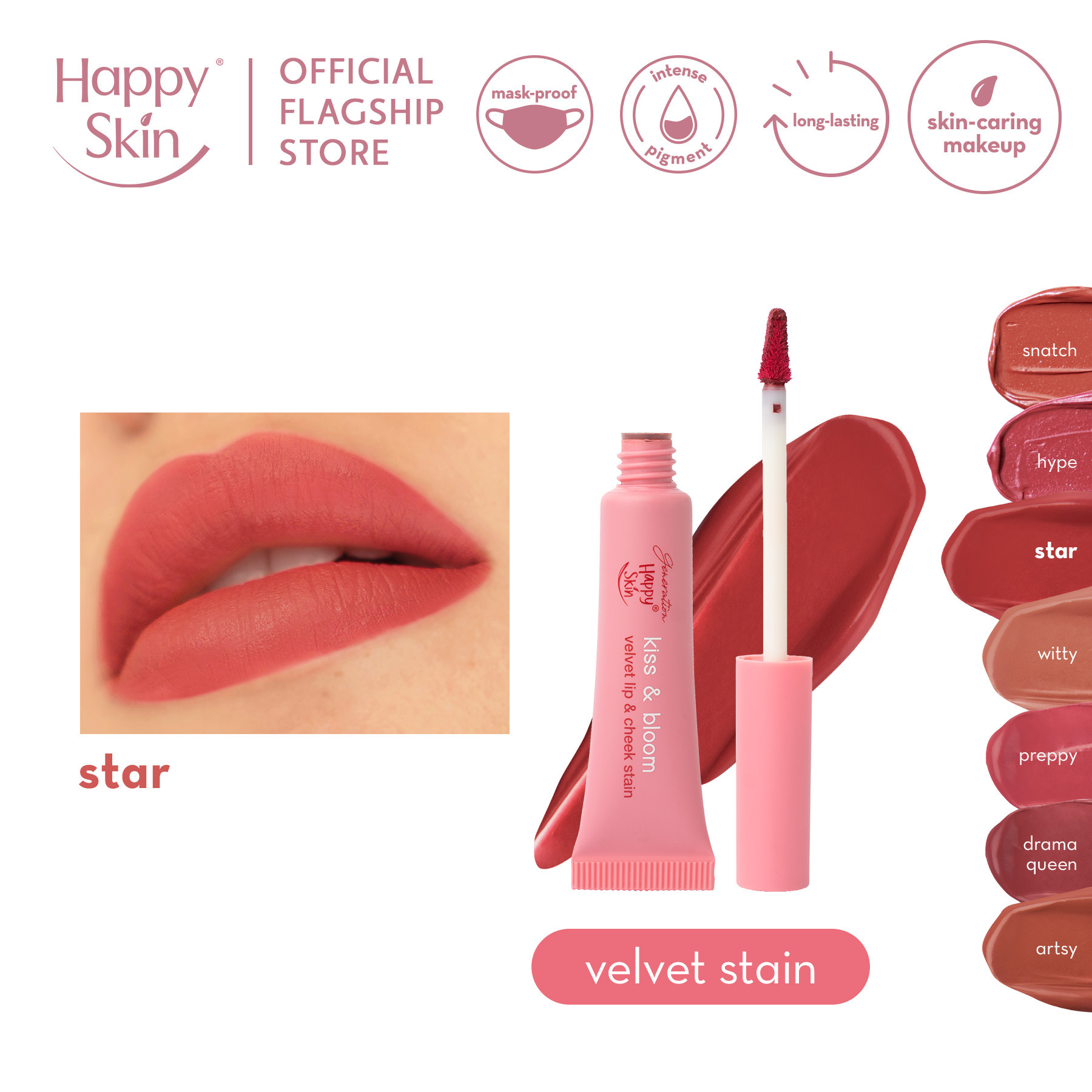 Discount on Happy Skin  shoes - SKU: Generation Happy Skin Velvet Lip & Cheek Stain in Star