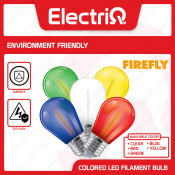 Electriq l Firefly Basic Colored LED Filament Bulb 1W E27