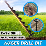 Fence Ground Drill Auger Bit, 800mm, Durable, Earth-focused