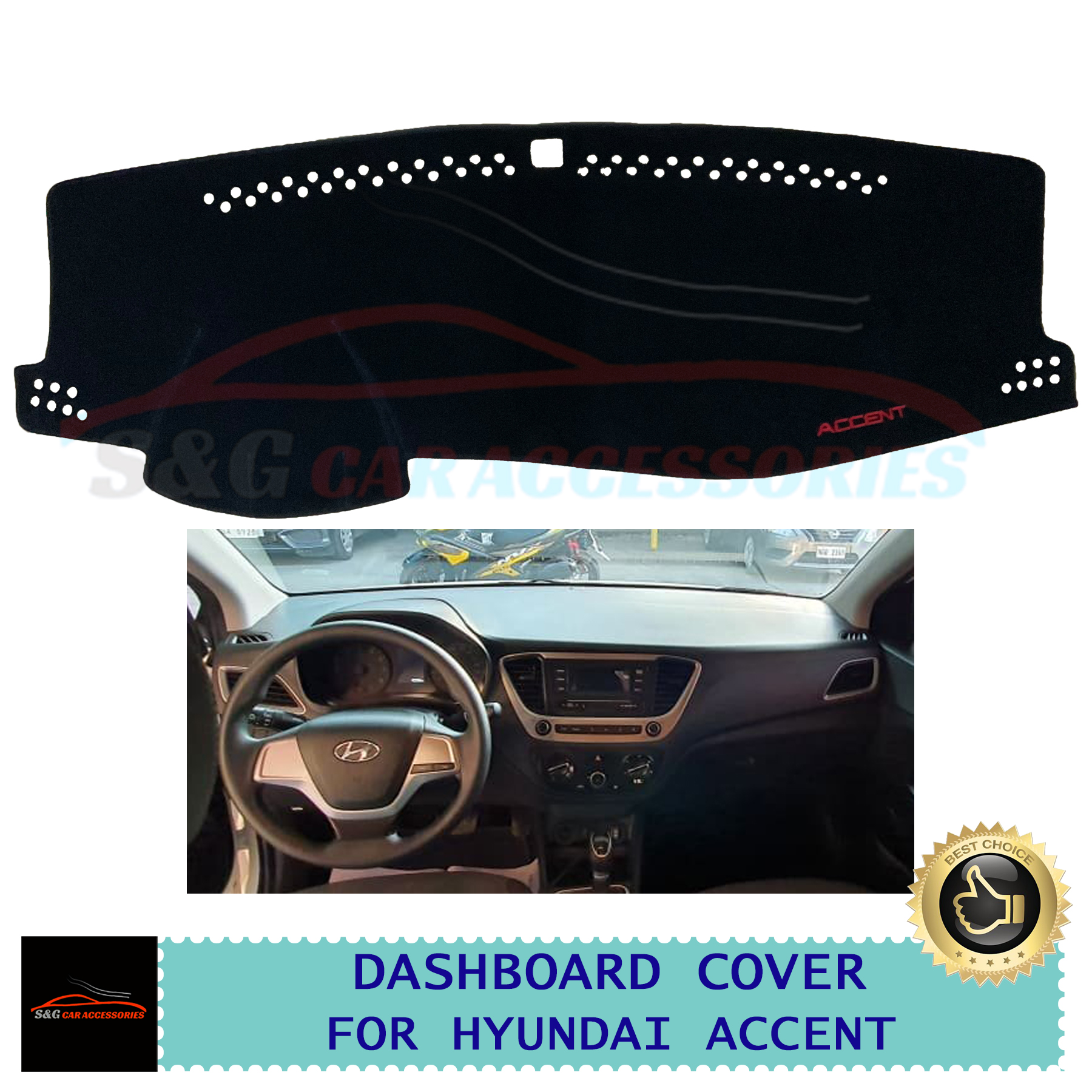 Shop Dashboard Cover For Hyundai Accent 2010 online