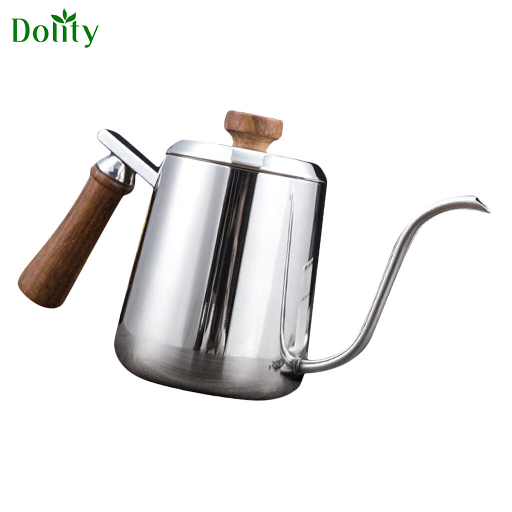 Glass Gooseneck Kettle Ergonomic Handle Water Boiler Long Narrow Spout  700ML 