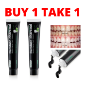 Bamboo Charcoal Teeth Whitening Toothpaste, Buy 1 Get 1 Free