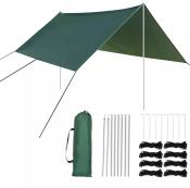 UV Outdoor Waterproof Awning - 3x3m Ultralight Tarp for Camping