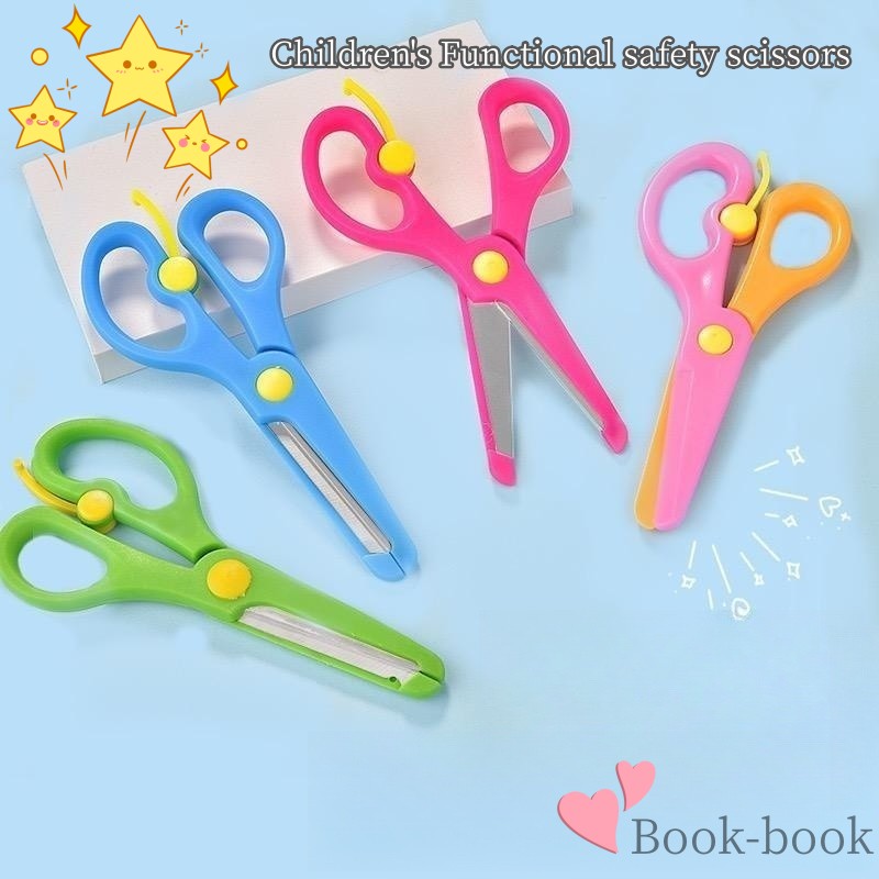 solacol Back to School Supplies ,Scissors for Kids Age 8-12, Quality  scissors Paper cutting Plastic scissors Children's toys