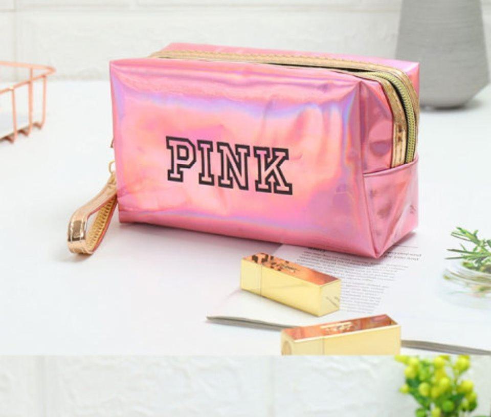 pink makeup pouch