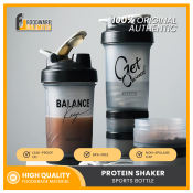 Protein Shaker Cup with Handle and Steel Ball Mixer