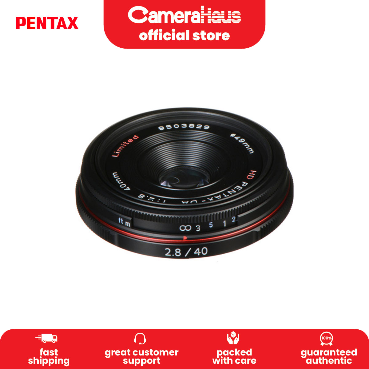 Pentax HD Pentax DA 40mm F2.8 Limited Lens | Lazada PH