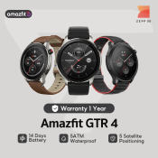 Amazfit GTR 4 Smartwatch - Health Management, Bluetooth Calls & Music