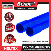 Neltex PVC Waterline Pipe  20mm x 1meter with Bell Blue Pipe