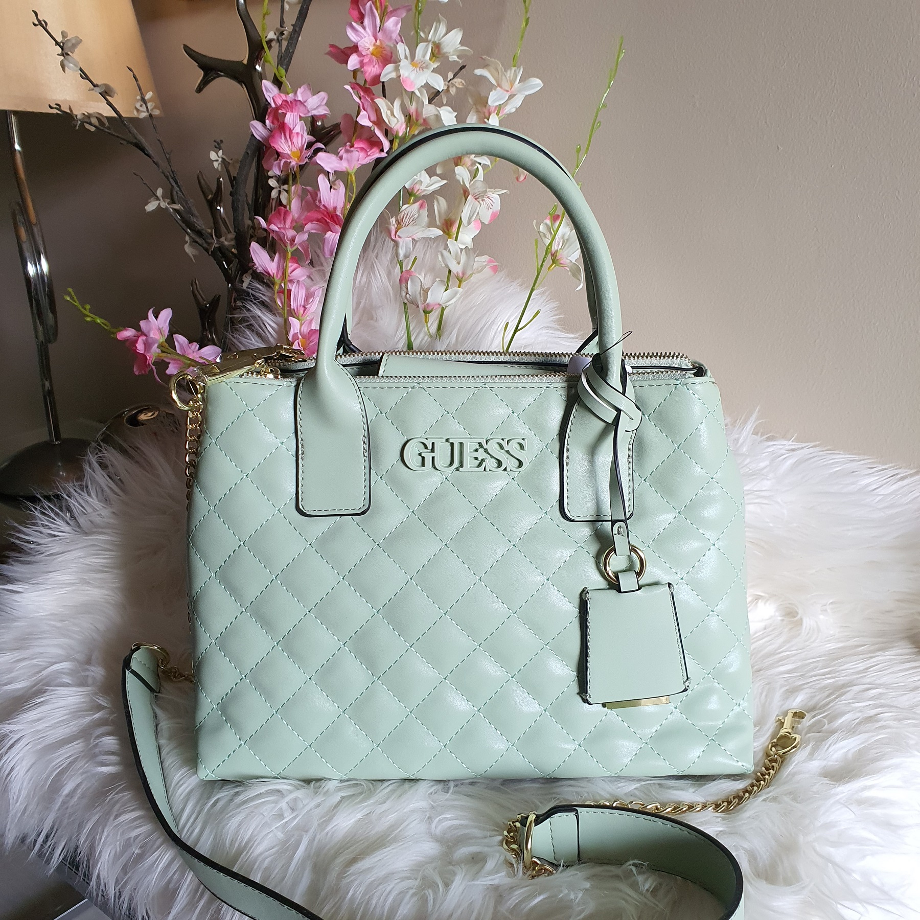 Guess | Bags | Guess Purse With Matching Wristlet | Poshmark