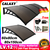 Galaxy Multipurpose Awning Canopy Multi-size With Bracket Canopy Shade Waterproof Heavy Duty Aluminum alloy Holder For Door And Window Anti-UV Mute Canopy Sturdy Outdoor Sun Shelter