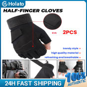 Tactical Half Finger Motorcycle Gloves for Men by 