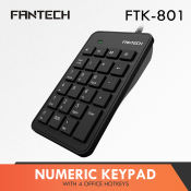 FANTECH FTK801 Numpad Keyboard - 23 Keys Black