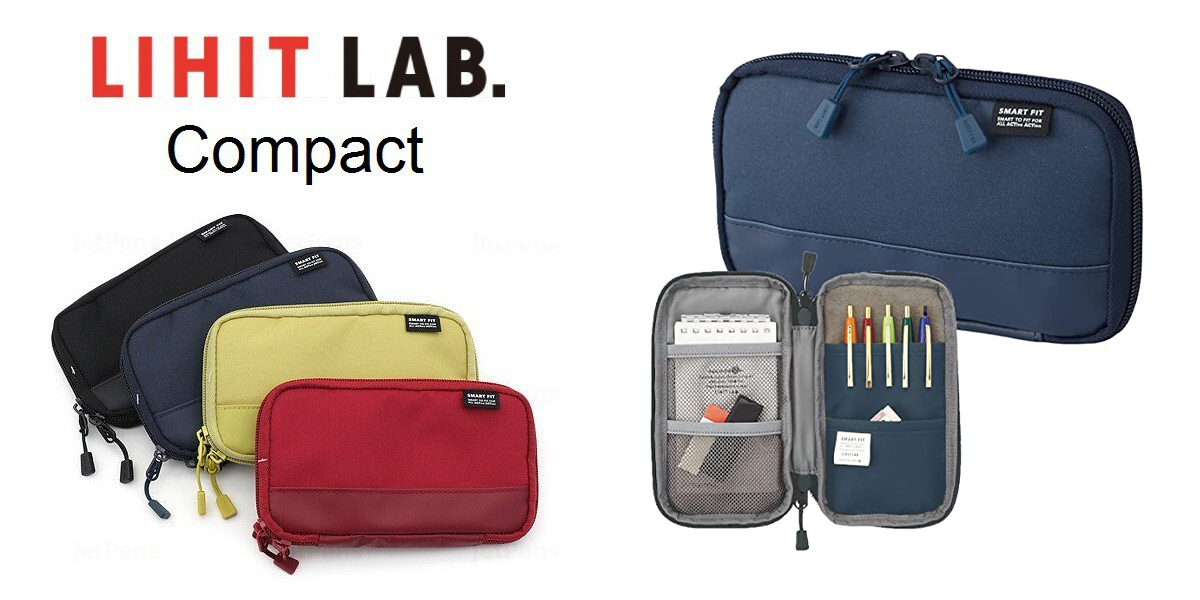 LIHIT LAB. Compact Pen Case (Pencil Case), Water & Stain Repellent