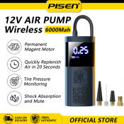 PISEN Wireless Portable Air Pump with Digital Display