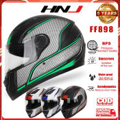 HNJ F898 Full Face Motorcycle Helmet with Single Visor