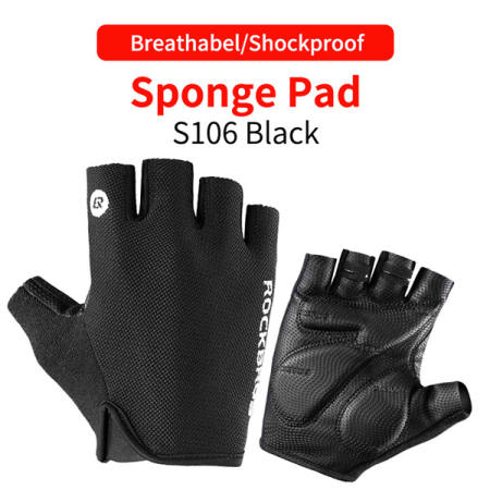ROCKBROS Half Finger Cycling Gloves - Breathable and Shockproof