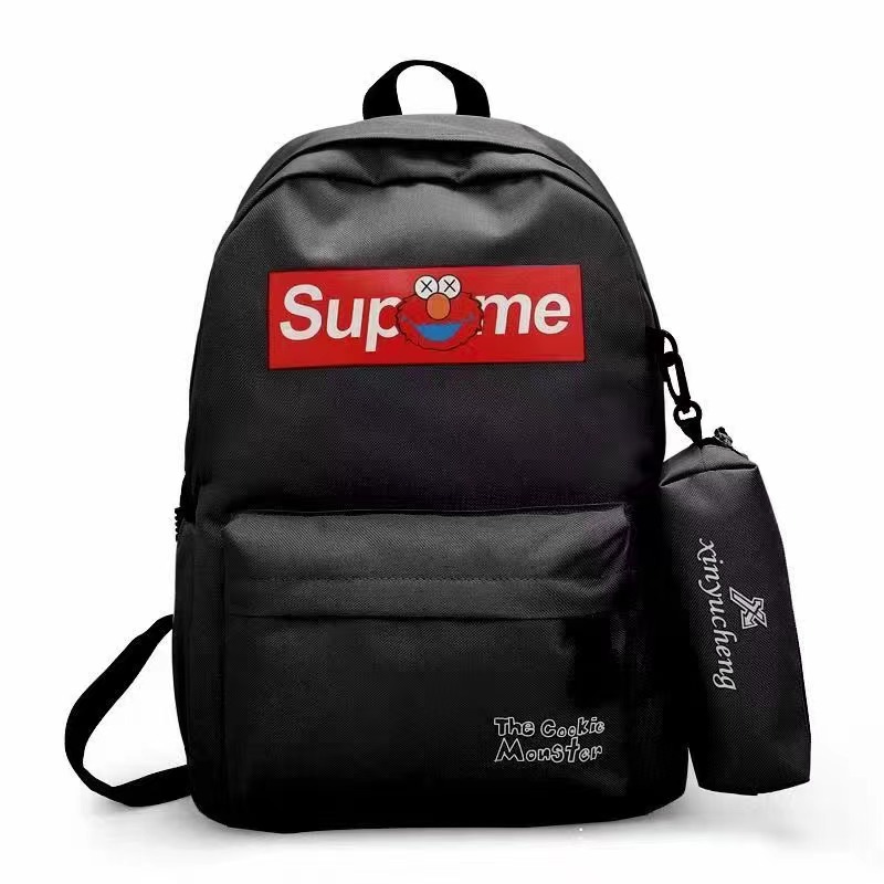 Supreme Backpack Travel Bag Fashion Waist Korean Style Disco