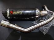 Akrapovic with elbow for Honda Click V1/V2/V3 125/150