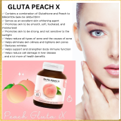 Peach X Collagen Glutathione: Whitening Capsule with Skin Nourishment
