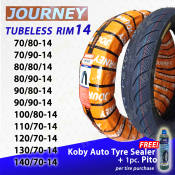 Journey Tubeless Tires R14 with Free Sealant and Pito