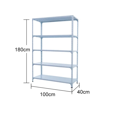 Multi-Purpose 5-Layer Steel Rack - Metal Powder Coated Shelf Can be Layered at Will Storage Shelves Shelf Household Angle Steel Tiers Shelf Units Moxoe (2)