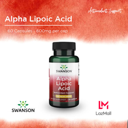 Swanson Alpha Lipoic Acid 600 MG 60 Caps. Antioxidant