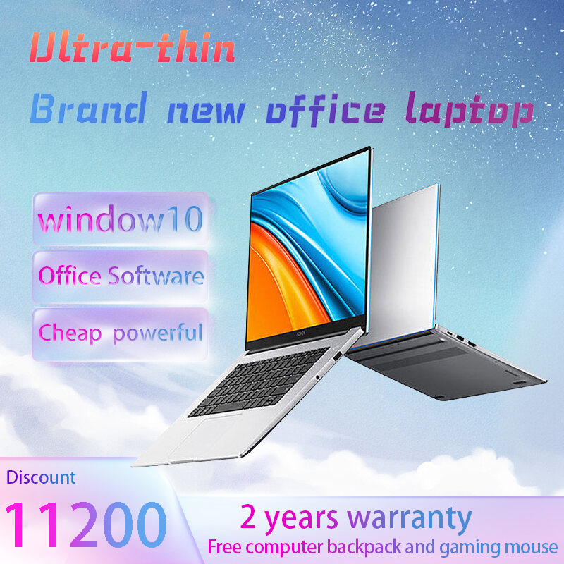 Lazada Philippines - {Hot Sale}Business Office Laptop, Cheap Laptop 2022 Brand New Laptop, Intel J3455 RAM6G SSD128 w10 System, 2 Years Warranty, Free Computer Backpack and Gaming Mouse