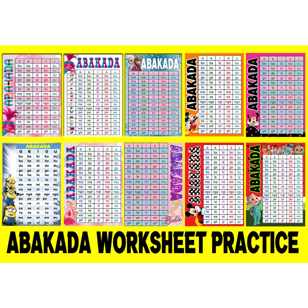 Abakada Number Charts Laminated Educational Wall Chart For Kids Size Lazada Ph