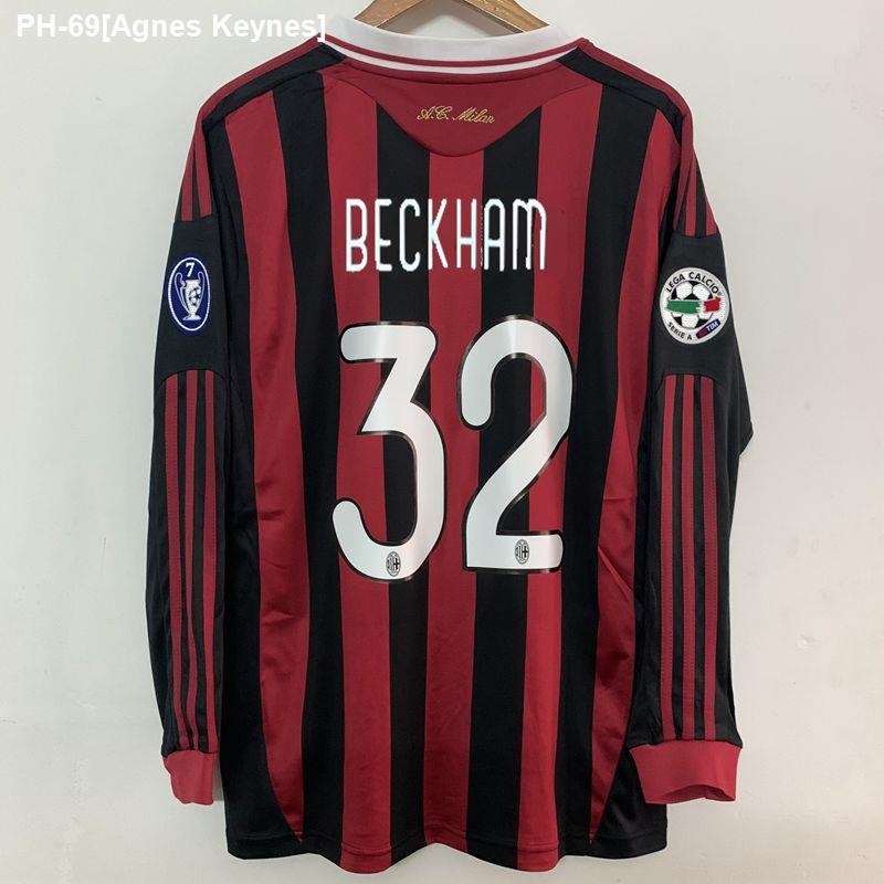 AC Milan 09/10 BECKHAM 32 Retro Vintage Classic Shirts Jersey