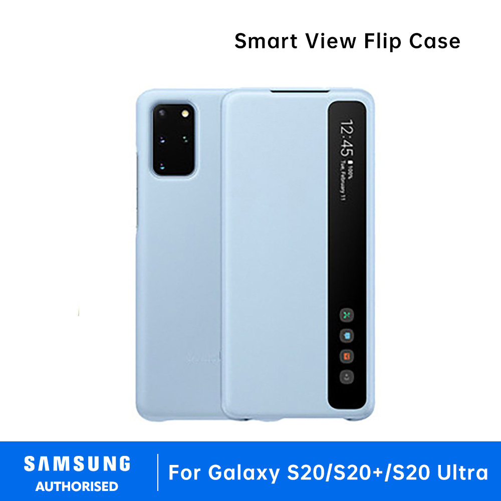 Samsung Galaxy S20 / S20+ / S20 Ultra Smart View Flip Case LED Cover S-View Case Window Flip Case Cover Smart leather case Smart Chip View Leather Flip Cover - Image 3