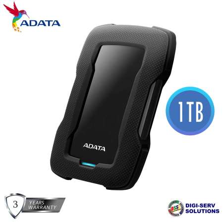 Adata HD330 1TB Rugged External Hard Drive with USB