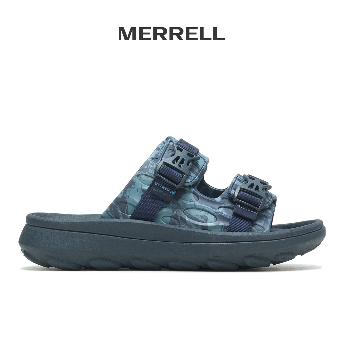 Discount on Merrell  shoes - SKU: Hut Ultra Wrap -Navy Mens Sandals Water