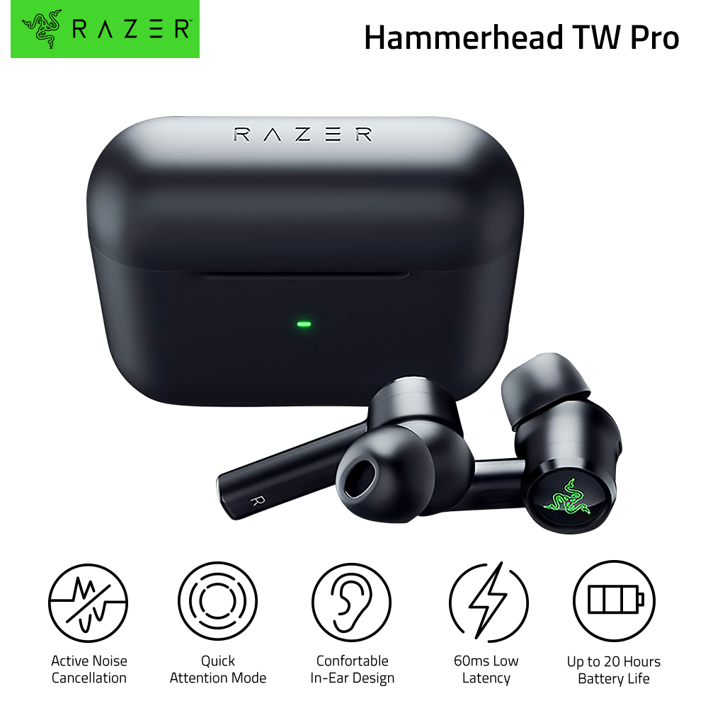 Razer Hammerhead True Wireless Pro Shop Razer Hammerhead True Wireless Pro With Great Discounts And Prices Online Lazada Philippines