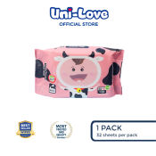 UniLove Milk Scent Baby Wipes 32's Pack of 1