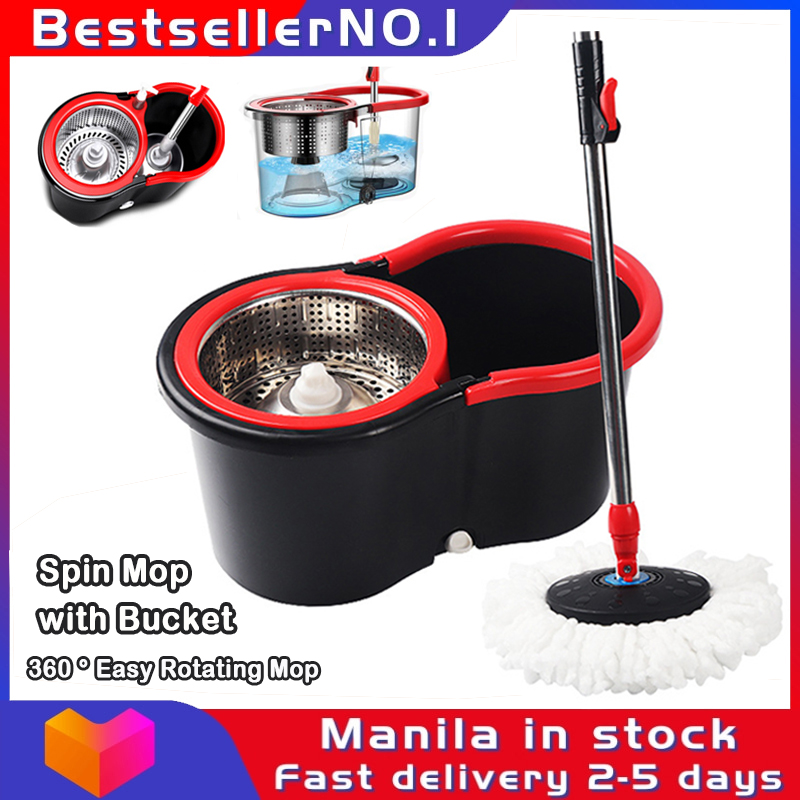 Spin Tornado Mop with Bucket - 360° Wet & Dry Cleaning