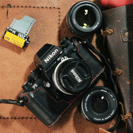 nikon f3 leather half case