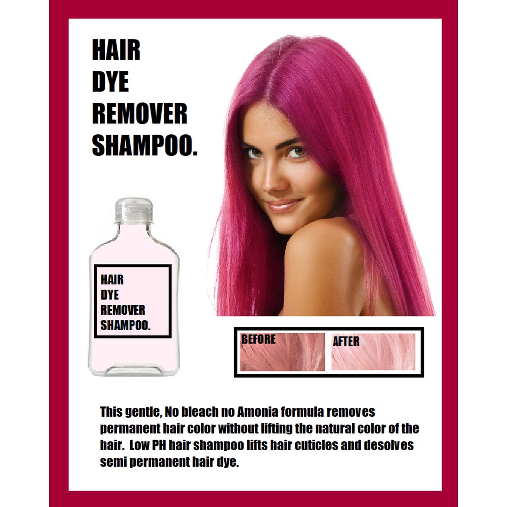 Hair dye remover shampoo for semi permanent hair dye and fading hair color  | Lazada PH