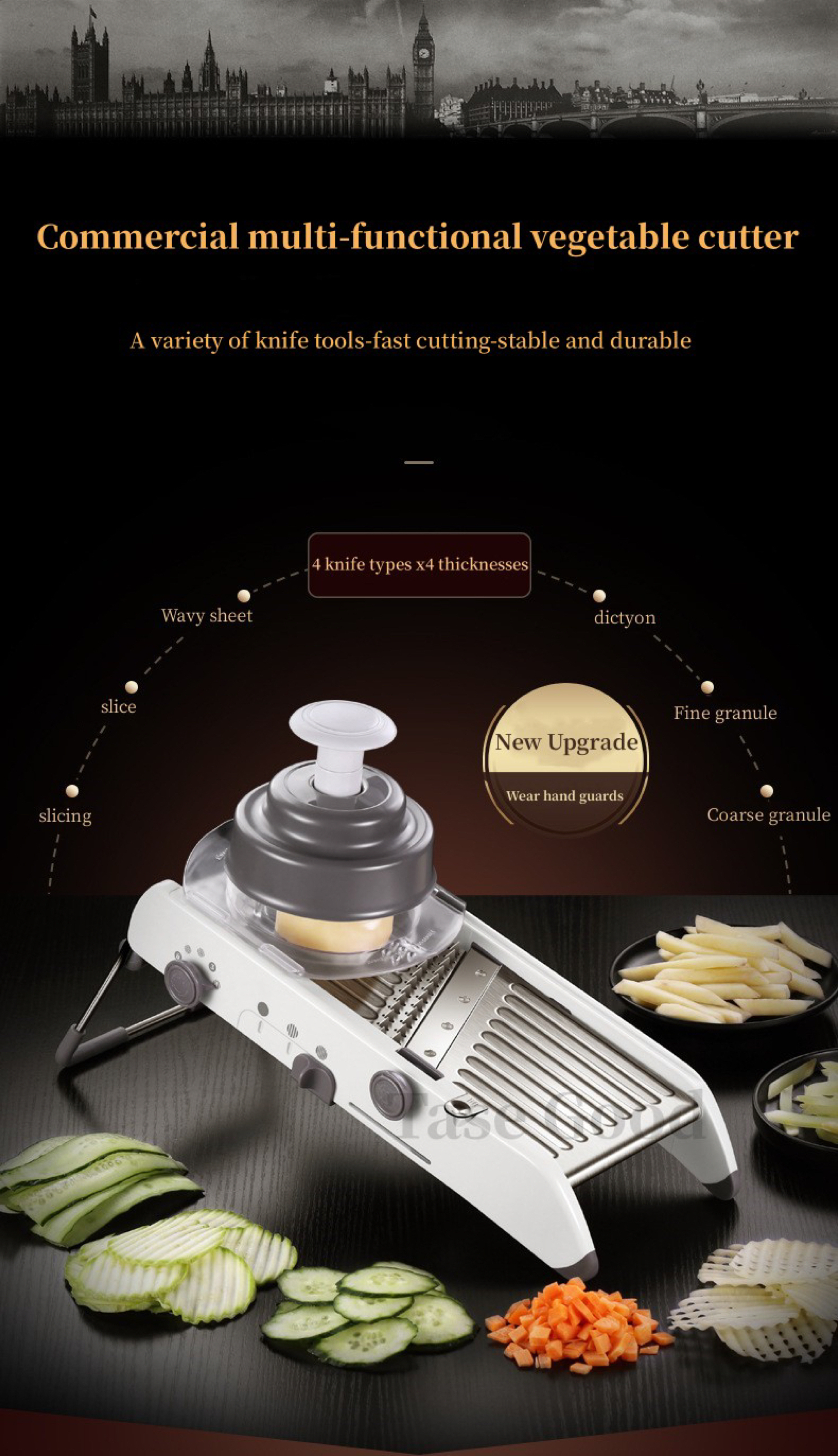 Vegetable Cutter Round Mandoline Slicer - VENSTANA