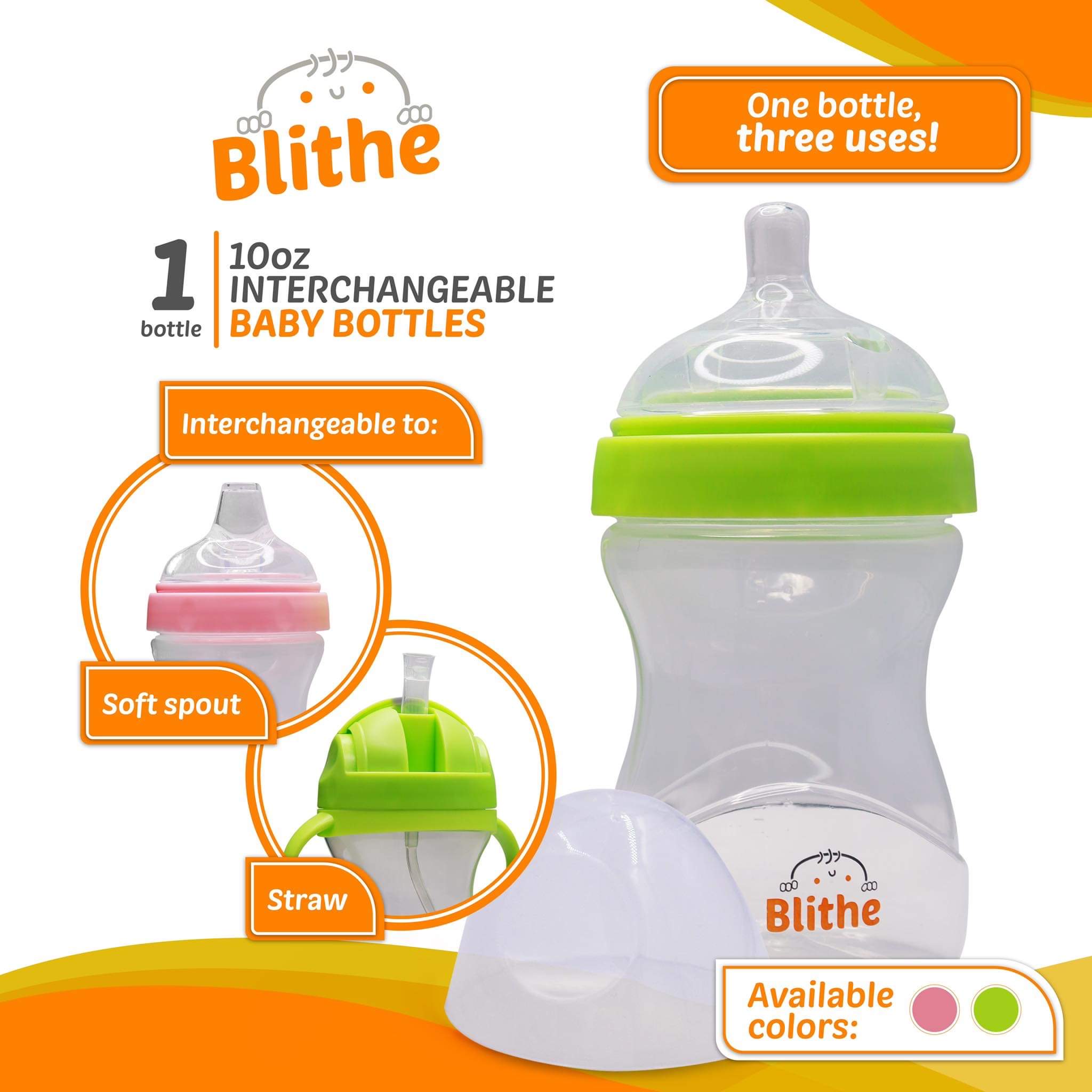 comotomo 2pcs compatible baby bottle nipples replacement slow